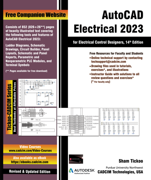 Cover image for book AutoCAD Electrical 2023 for Electrical Control Designers