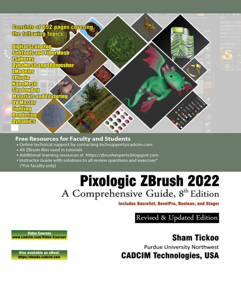Cover image for book Pixologic ZBrush 2022: A Comprehensive Guide