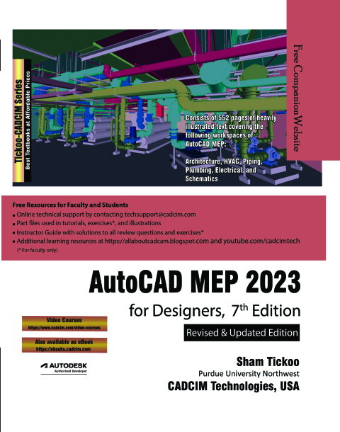 Cover image for book AutoCAD MEP 2023 for Designers