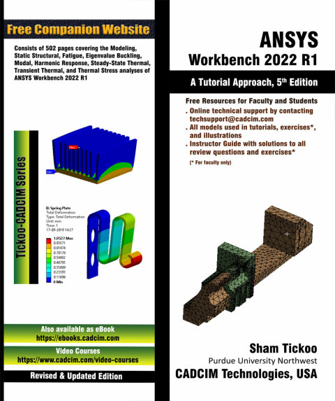 Cover image for book ANSYS Workbench 2022 R1: A Tutorial Approach