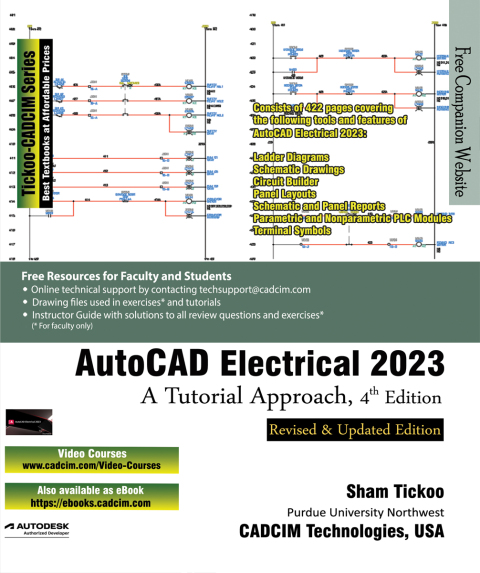 Cover image for book AutoCAD Electrical 2023: A Tutorial Approach