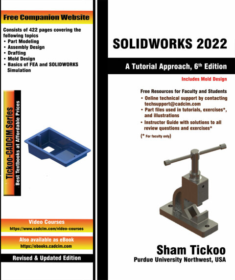 Cover image for book SOLIDWORKS 2022: A Tutorial Approach
