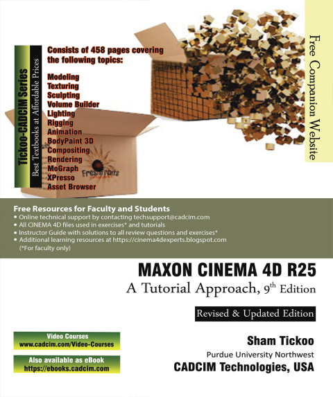 Cover image for book MAXON CINEMA 4D R25: A Tutorial Approach