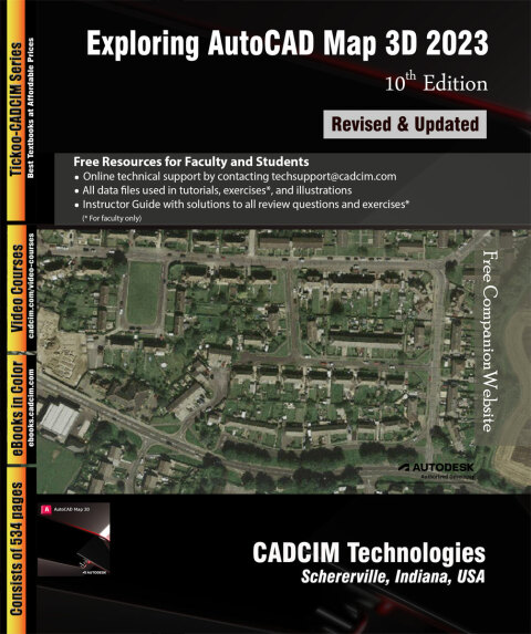 Cover image for book Exploring AutoCAD Map 3D 2023
