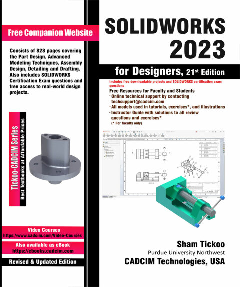 Cover image for book SOLIDWORKS 2023 for Designers