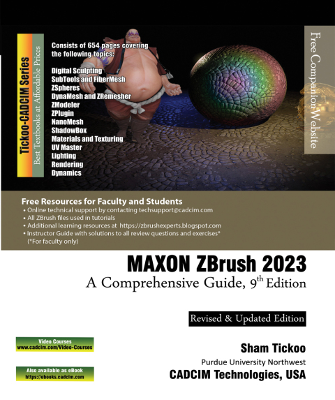 Cover image for book MAXON ZBrush 2023: A Comprehensive Guide
