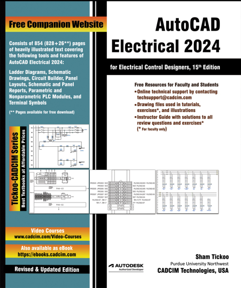 Cover image for book AutoCAD Electrical 2024 for Electrical Control Designers