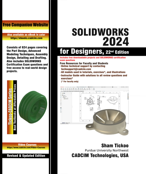 Cover image for book SOLIDWORKS 2024 for Designers