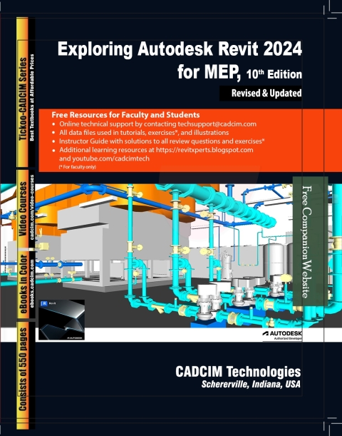 Cover image for book Exploring Autodesk Revit 2024 for MEP, 10th Edition