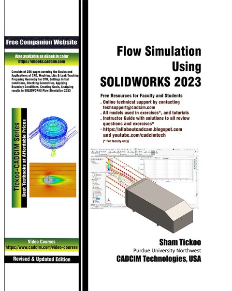 Cover image for book Flow Simulation Using SOLIDWORKS 2023
