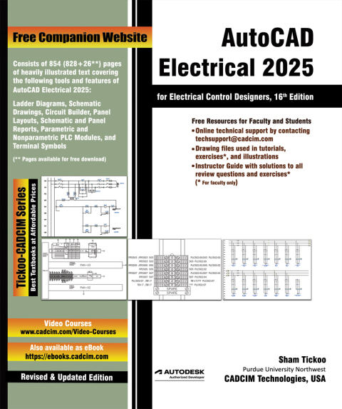 Cover image for book AutoCAD Electrical 2025 for Electrical Control Designers