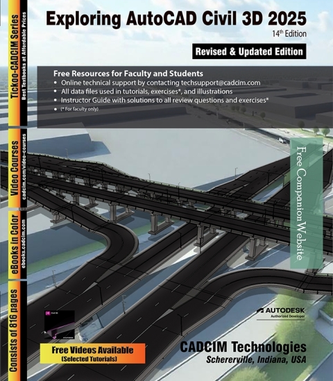 Cover image for book Exploring AutoCAD Civil 3D 2025