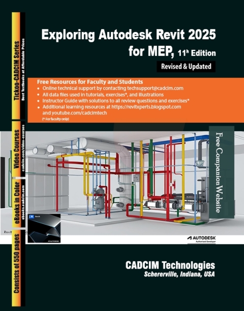 Cover image for book Exploring Autodesk Revit 2025 for MEP, 11th Edition