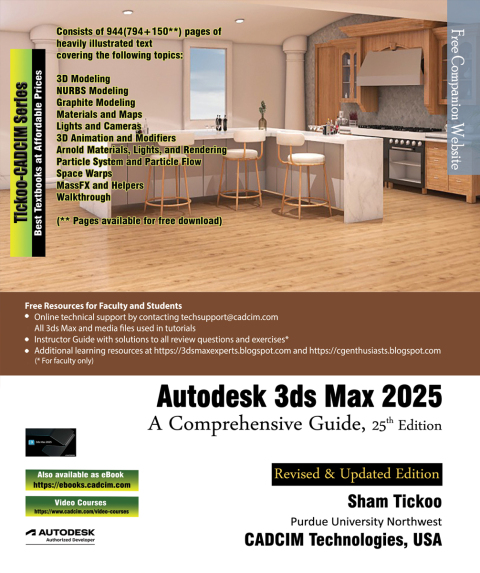 Cover image for book Autodesk 3ds Max 2025: A Comprehensive Guide