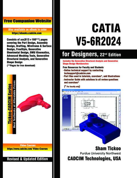 Cover image for book CATIA V5-6R2024 for Designers