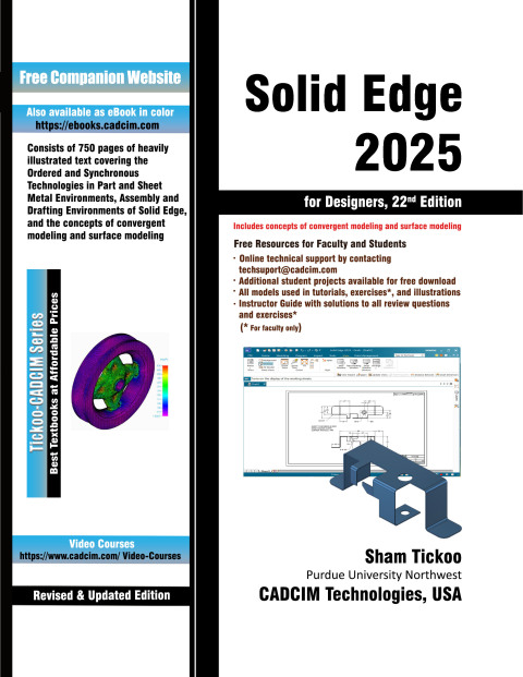 Cover image for book Solid Edge 2025 for Designers, 22nd Edition