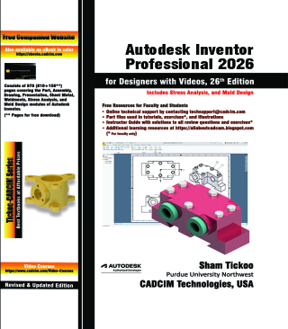 Autodesk Inventor Professional 2026 for Designers with Videos