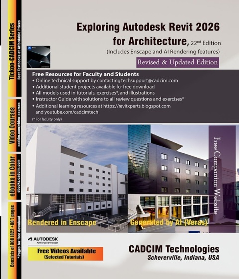 Cover image for book Exploring Autodesk Revit 2026 for Architecture, 22nd Edition