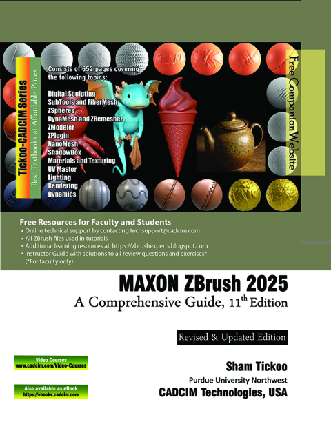 Cover image for book MAXON ZBrush 2025: A Comprehensive Guide