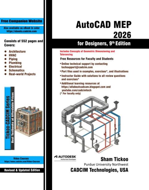 Cover image for book AutoCAD MEP 2026 for Designers