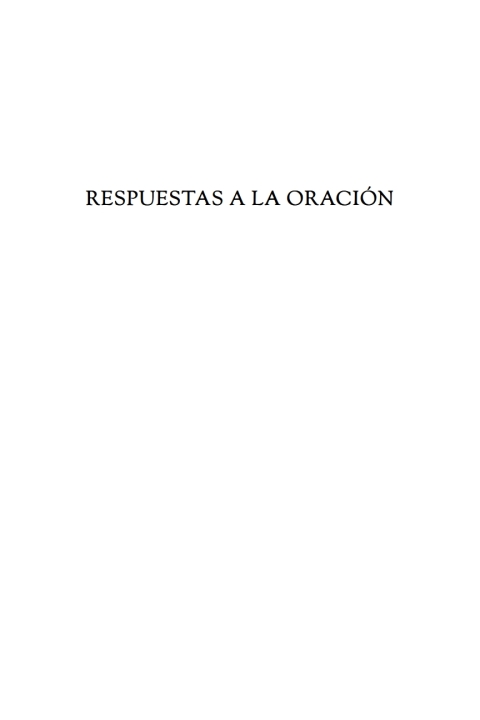 Cover image for book Respuestas a la Oración