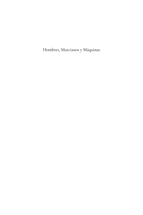 Cover image for book Hombres, Marcianos y Máquinas