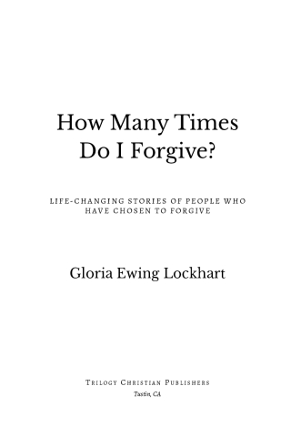 How Many Times Do I Forgive?