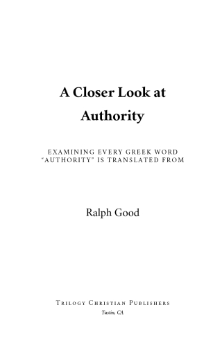 A Closer Look at Authority