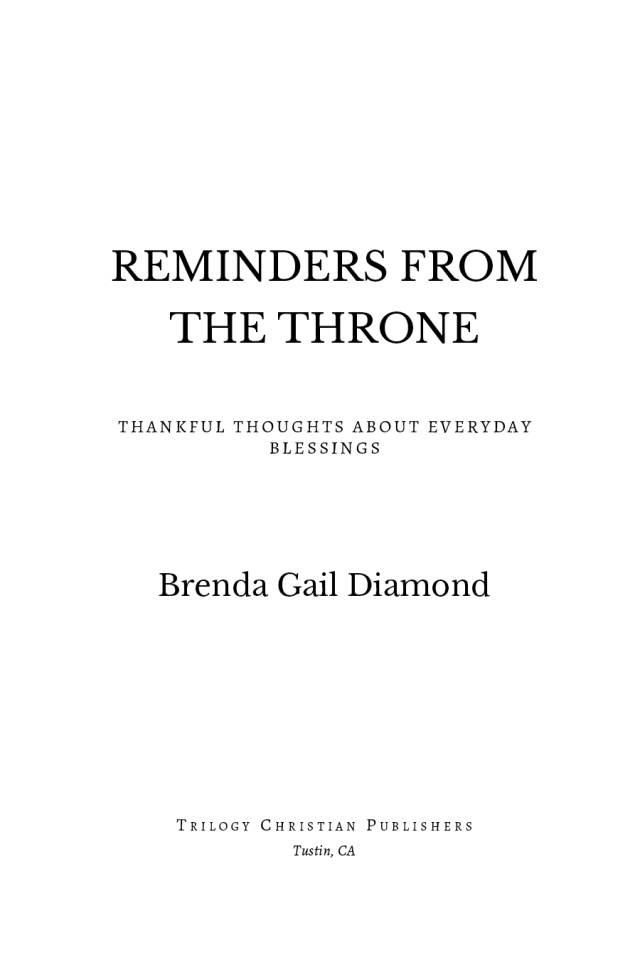 Reminders From the Throne