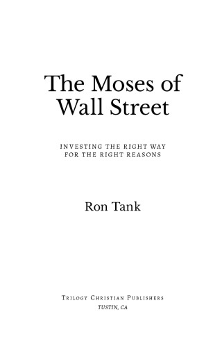 The Moses of Wall Street