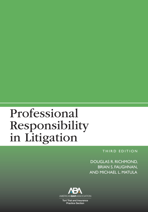 Cover image for book Professional Responsibility in Litigation
