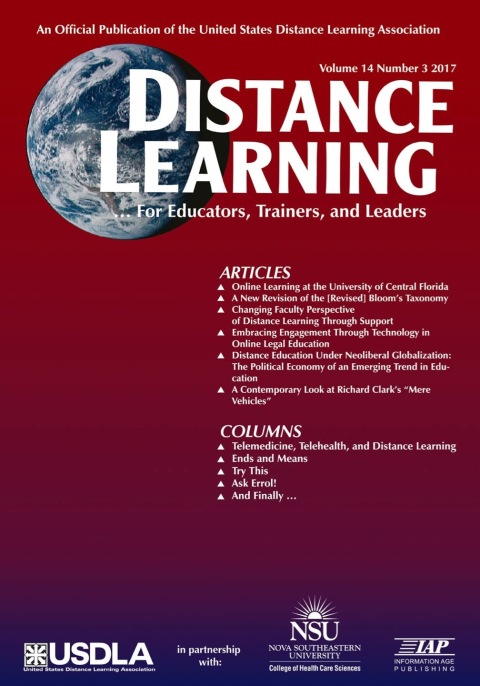 Cover image for book Distance Learning - Issue: Volume 14 #3