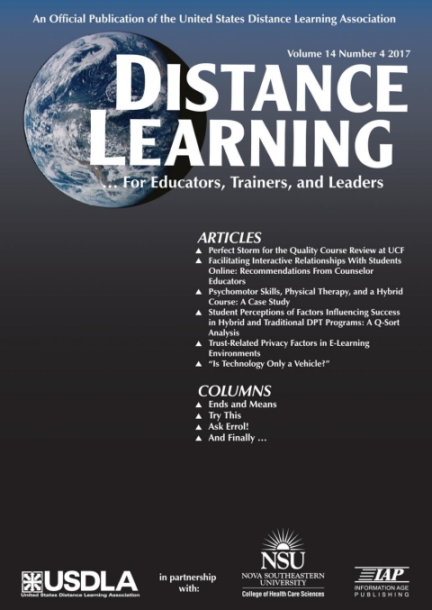 Cover image for book Distance Learning - Issue: Volume 14 #4