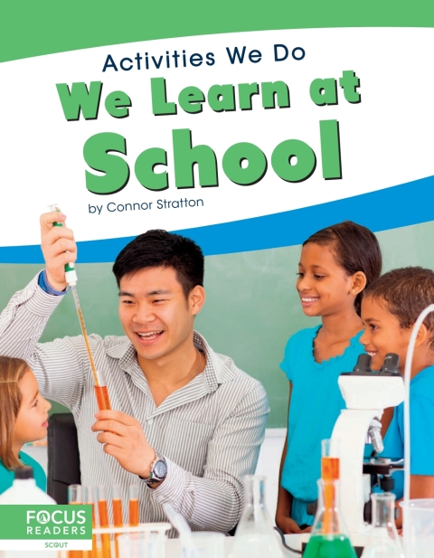 Cover image for book We Learn at School