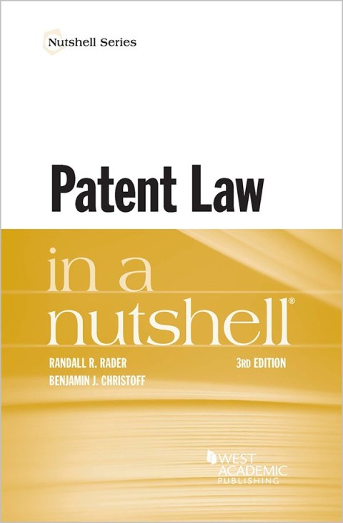 Cover image for book Rader and Christoff's Patent Law in a Nutshell