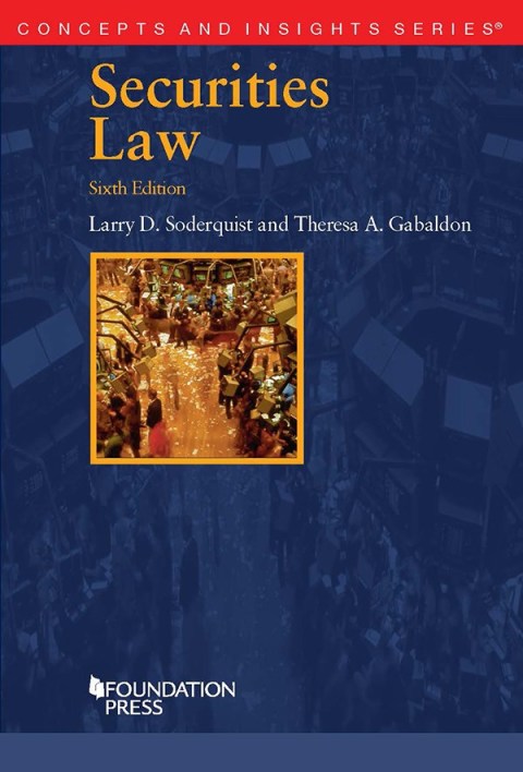 Cover image for book Soderquist and Gabaldon's Securities Law