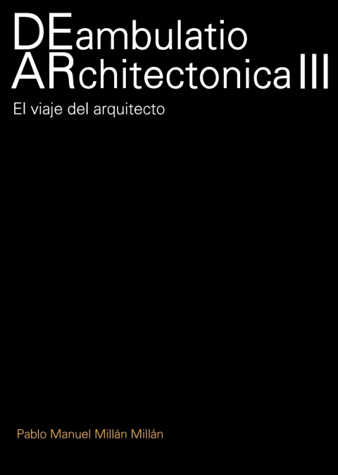 Cover image for book DEambulatio ARchitectonica III
