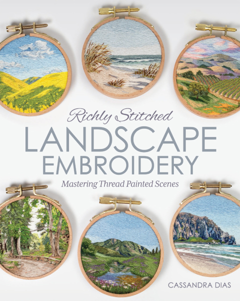 Cover image for book Richly Stitched Landscape Embroidery