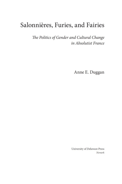Cover image for book Salonnières, Furies, and Fairies, revised edition