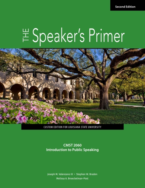 Cover image for book The Speaker's Primer, Custom Edition for Louisiana State University