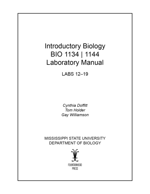 Cover image for book Introductory Biology Lab Manual
