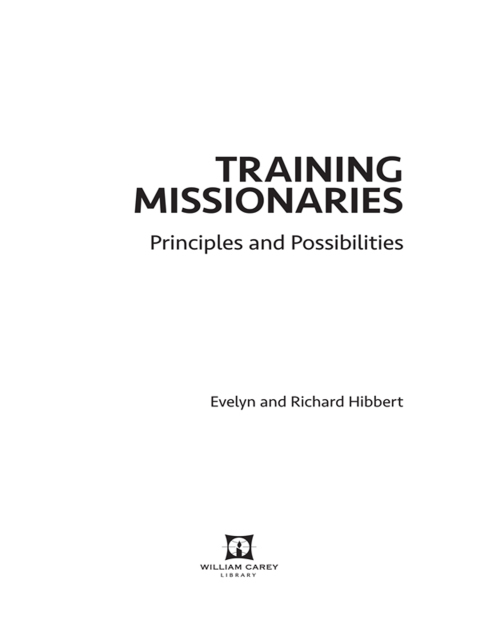 Cover image for book Training Missionaries