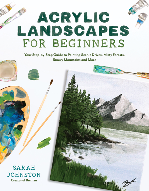 Cover image for book Acrylic Landscapes for Beginners