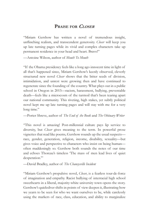 Cover image for book Closer