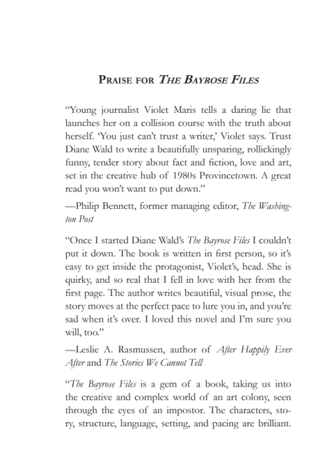 Cover image for book The Bayrose Files
