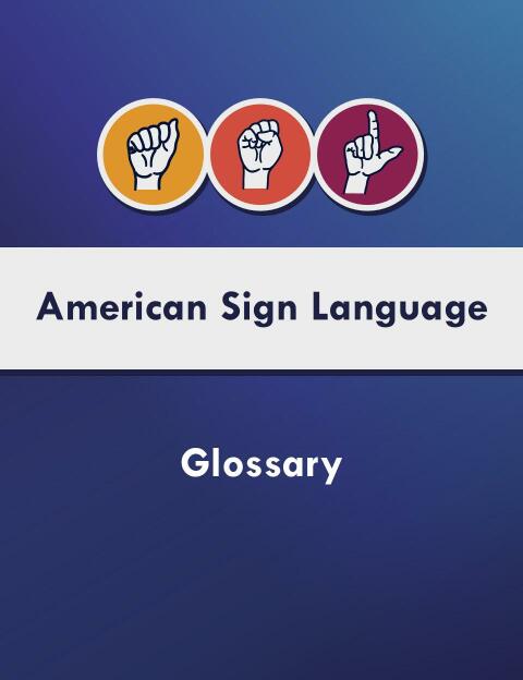 Cover image for book American Sign Language Glossary