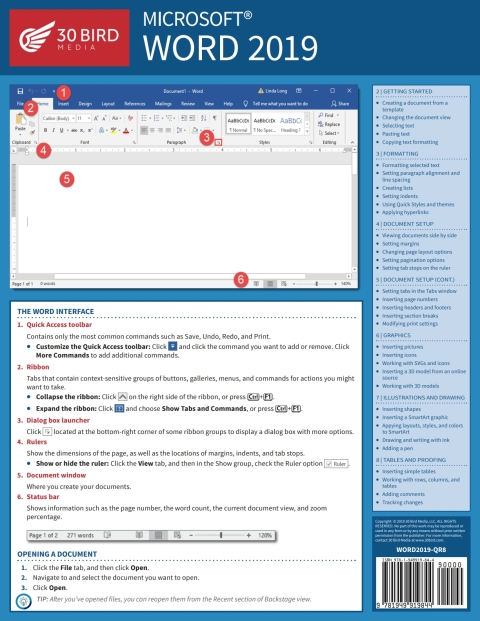 Cover image for book Microsoft Word 2019 ShortTrack Training