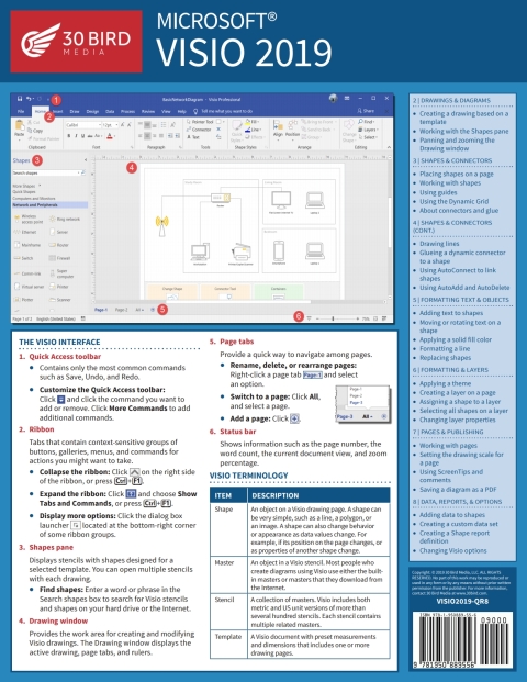Cover image for book Microsoft Visio 2019 ShortTrack Training