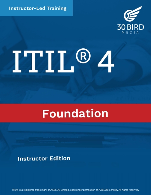 Cover image for book ITIL 4 Foundation (R20 Instructor Edition)