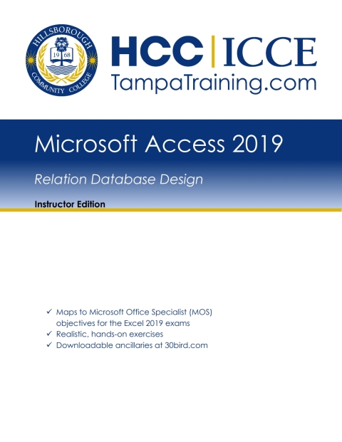 Cover image for book HCC - Access Relational Database Design (Instructor Edition)